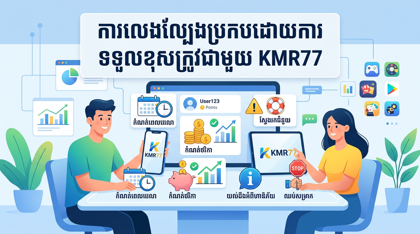 ការលេងល្បែងប្រកបដោយការទទួលខុសត្រូវជាមួយ KMR77