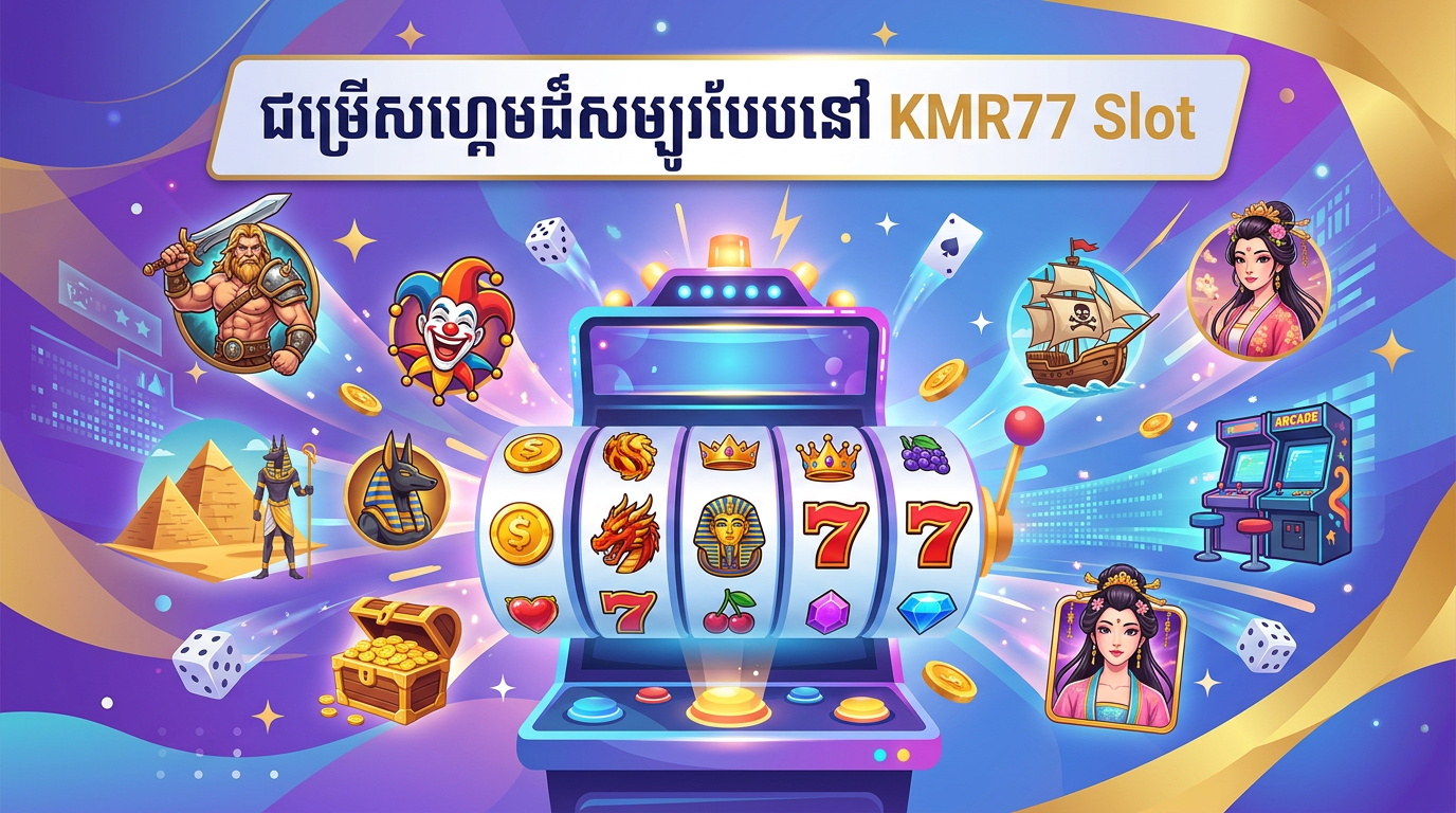 ជម្រើសហ្គេមដ៏សម្បូរបែបនៅ KMR77 Slot