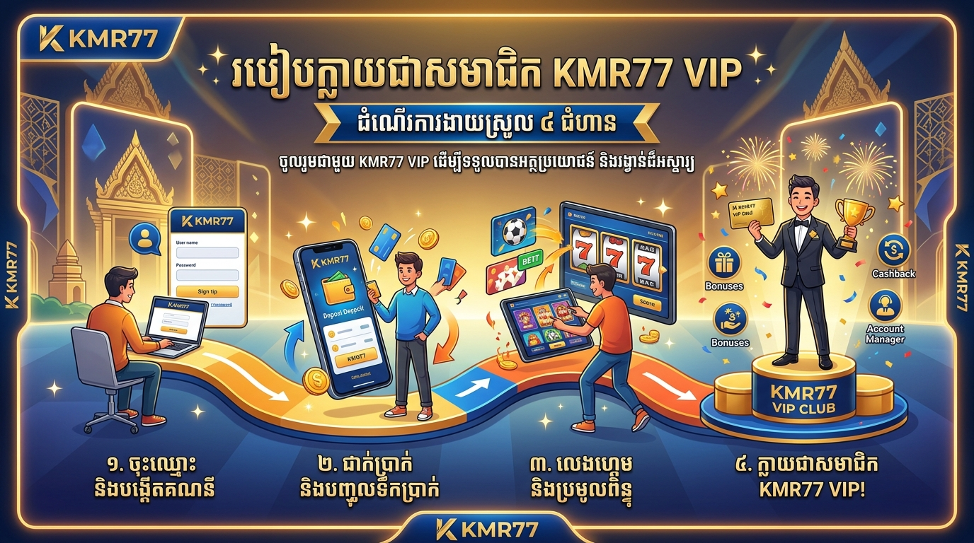 របៀបក្លាយជាសមាជិក KMR77 VIP
